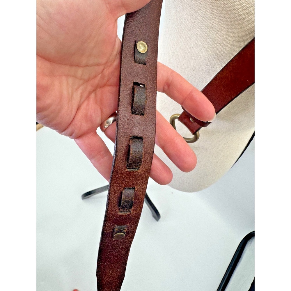 Vintage Orvis Chestnut Full Grain Leather Equestrian Hoof Pick Belt 40 Brass USA - Picture 14 of 16
